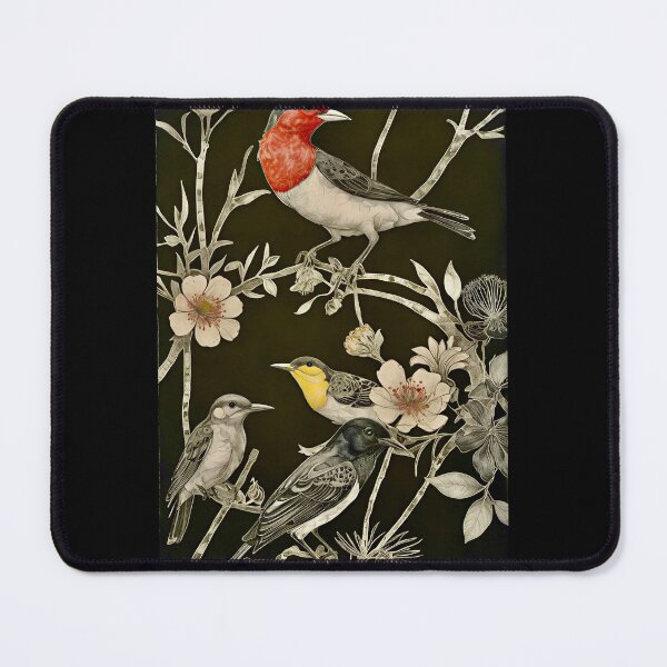 Item preview, The Discussion…Vintage Bird illustration designed and sold by ©Janis Zroback.
