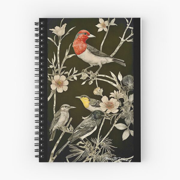 Item preview, The Discussion…Vintage Bird illustration designed and sold by ©Janis Zroback.
