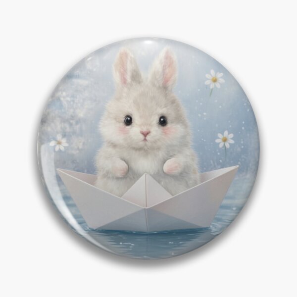 Item preview, Cute Baby Bunny in Paper Boat - Whimsical Nautical Nursery Art designed and sold by lovelistivkaa.