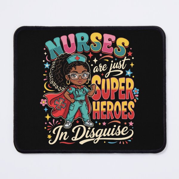 Item preview, Nurses Are Superheroes Retro Black Nurse designed and sold by tmamiadil.
