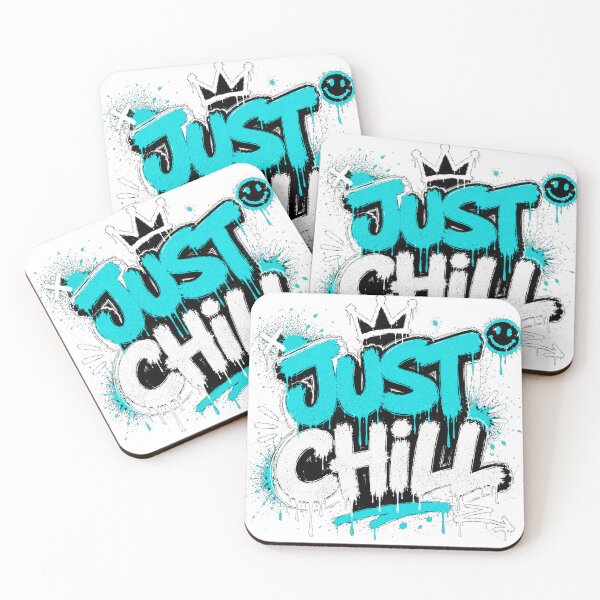 Item preview, JUST CHILL Graffiti Typography Tee | Relaxed Streetwear Style designed and sold by JustResultsCo.