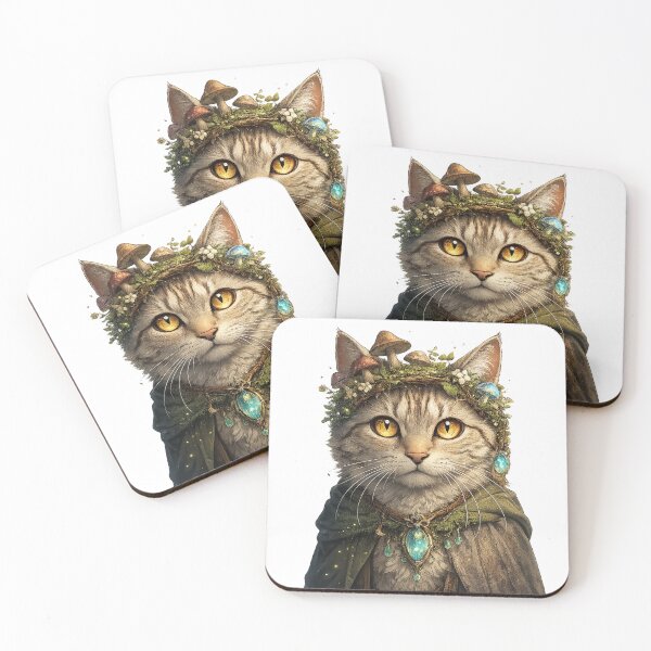 Item preview, Enchanted Shadow Cat – Dark Fantasy Artwork designed and sold by start-tool.