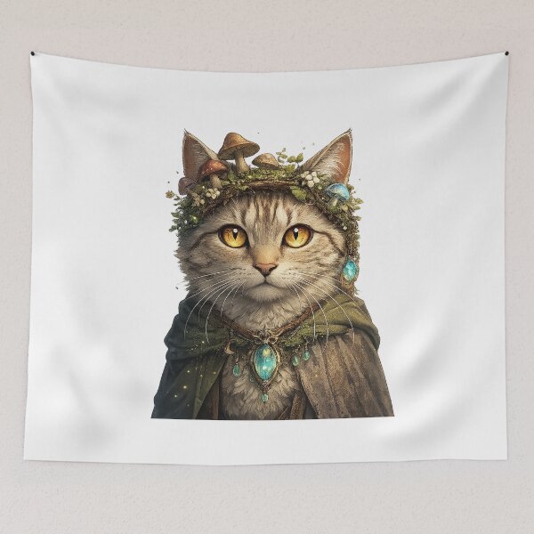 Item preview, Enchanted Shadow Cat – Dark Fantasy Artwork designed and sold by start-tool.
