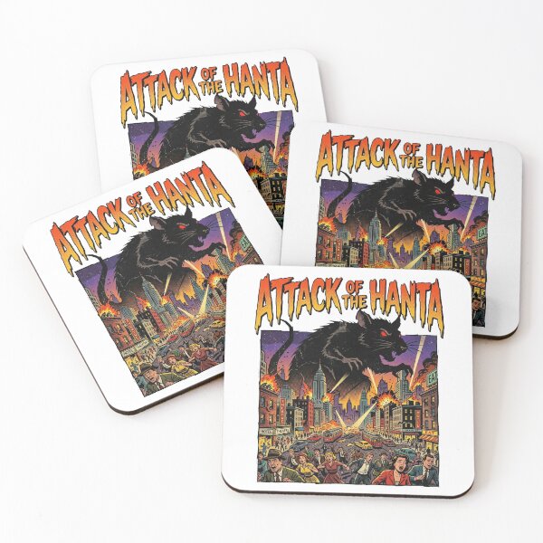 Item preview, Attack of the Hanta Retro Movie Poster designed and sold by DuckOddity.
