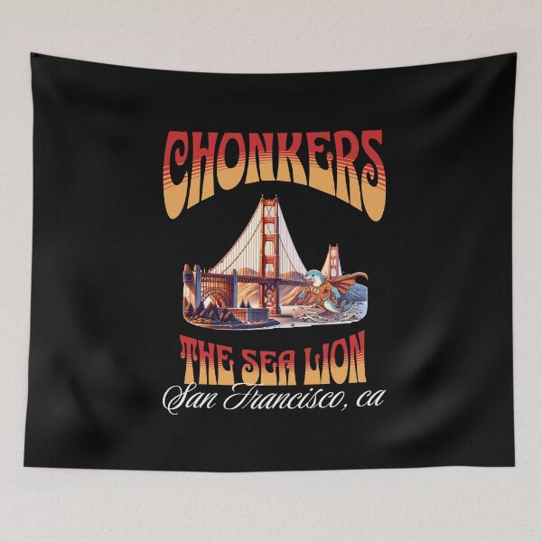 Item preview, Chonkers The Sea Lion San Francisco Funny Seal designed and sold by stylboutique.