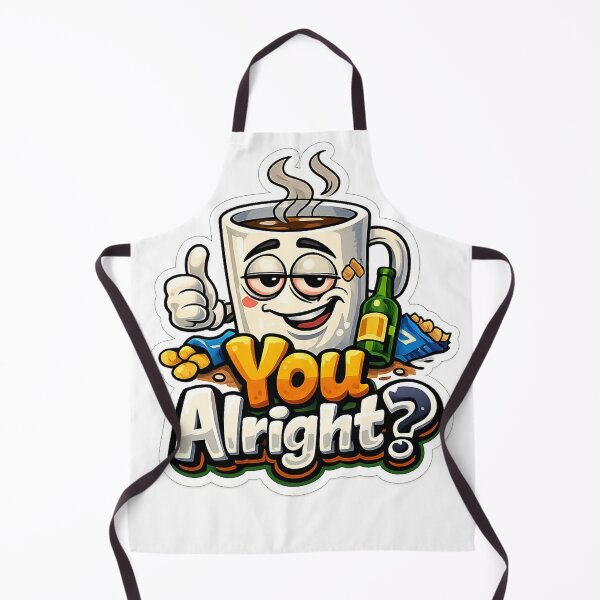 Item preview, You Alright Funny British Greeting Design – Classic UK Humour Tea Mug Cartoon designed and sold by GarnerSupplyCo.