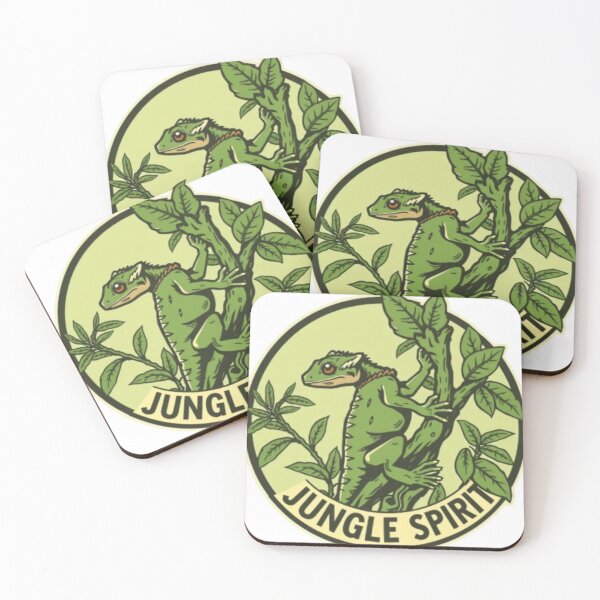 Item preview, Jungle Spirit Gecko Vintage Nature Badge Design designed and sold by MystiColo.