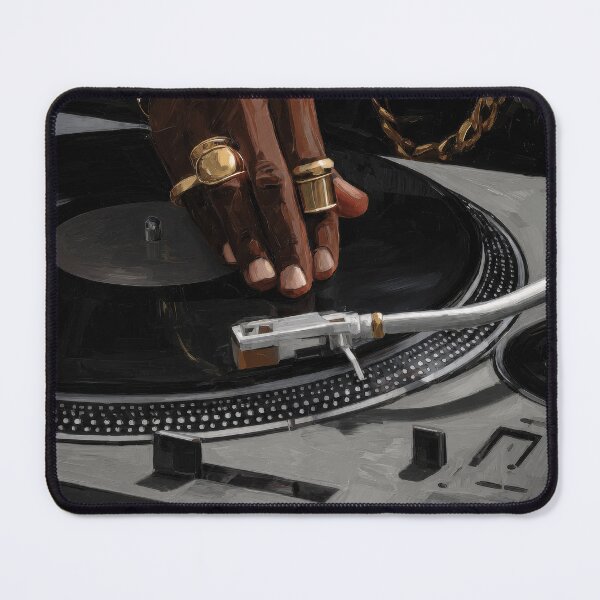 Item preview, Black Man Afrocentric Vinyl Record Turntable designed and sold by Nova~Prints.