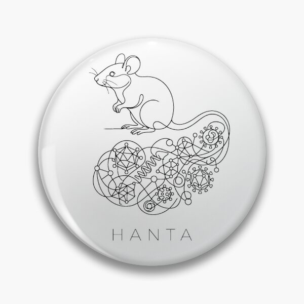 Item preview, Hanta Virus Minimalist Line Art Mouse designed and sold by DuckOddity.