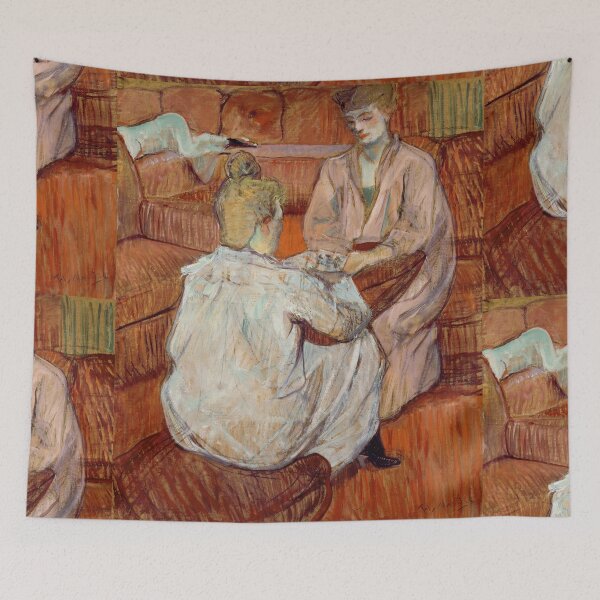 Item preview, The Card Players by Toulouse-Lautrec Vintage Belle Époque Paris Interior Art designed and sold by artofuniverse.