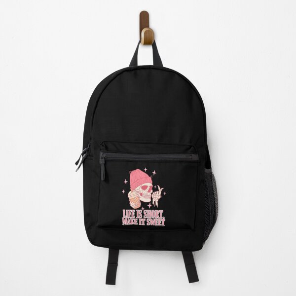 Item preview, Life is Short Make it Sweet - Aesthetic Pink Skeleton Art designed and sold by thazinart.