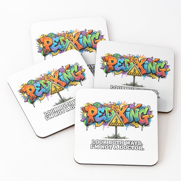 Item preview, Funny Pedestrian Crossing Graffiti - I'm Not A Doctor designed and sold by HornbillDesign.