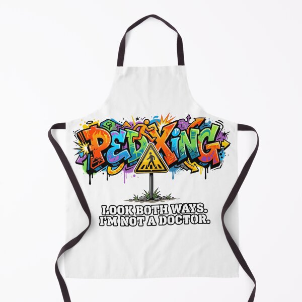 Item preview, Funny Pedestrian Crossing Graffiti - I'm Not A Doctor designed and sold by HornbillDesign.