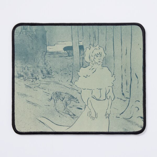 Item preview, The Chatelaine or The Tocsin by Toulouse-Lautrec Vintage Moody Art Nouveau Print designed and sold by artofuniverse.