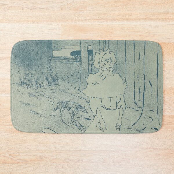 Item preview, The Chatelaine or The Tocsin by Toulouse-Lautrec Vintage Moody Art Nouveau Print designed and sold by artofuniverse.