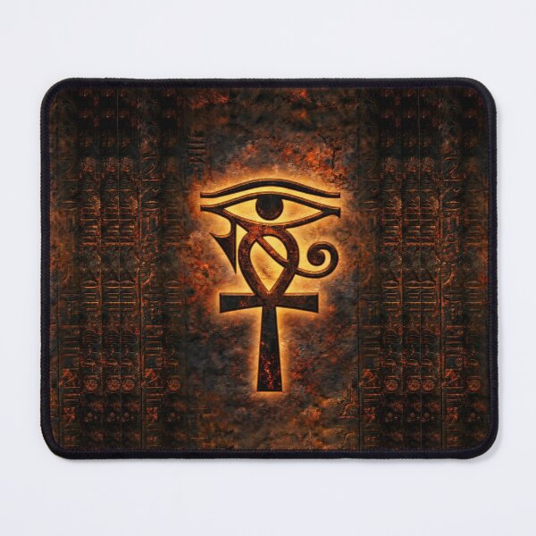 Item preview, Glowing Eye of Horus & Ankh – Sacred Egyptian Protection Symbol designed and sold by GulfSignature.