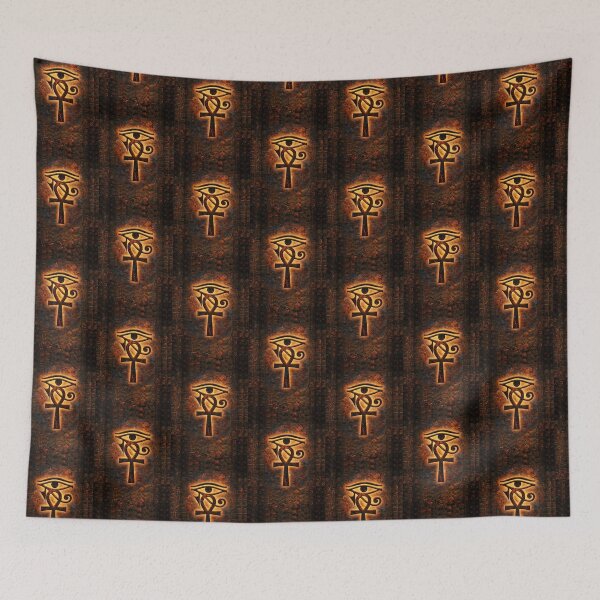Item preview, Glowing Eye of Horus & Ankh – Sacred Egyptian Protection Symbol designed and sold by GulfSignature.
