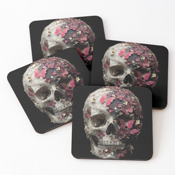 Item preview, Skull Pink Butterfy   designed and sold by MetusArt.