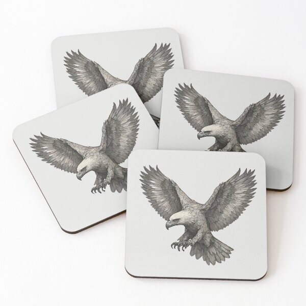 Item preview, Geometric Eagle – Modern Animal Art designed and sold by Tklezardesigns.