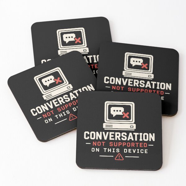 Item preview, Introvert Anxiety - Conversation Not Supported designed and sold by Wanderdreaming.