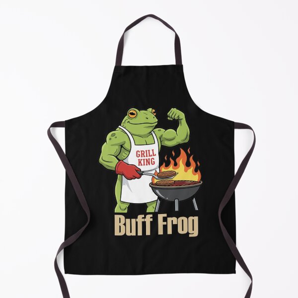 Item preview, Buff Frog Grill King BBQ Master Graphic designed and sold by InkRebelprint.
