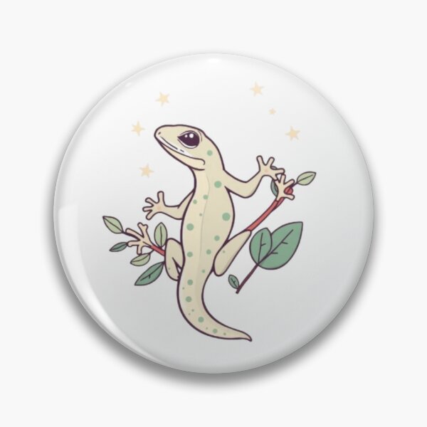 Item preview, Cute Climbing Gecko Botanical Aesthetic Artwork designed and sold by MystiColo.
