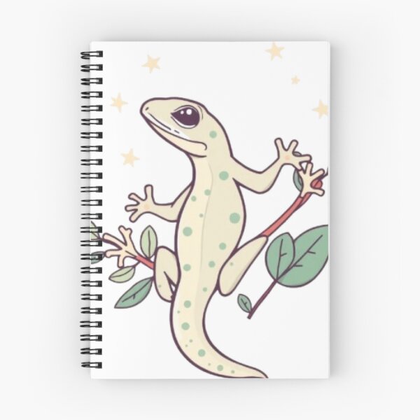 Item preview, Cute Climbing Gecko Botanical Aesthetic Artwork designed and sold by MystiColo.