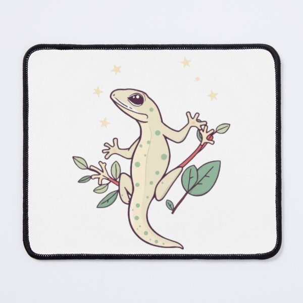 Item preview, Cute Climbing Gecko Botanical Aesthetic Artwork designed and sold by MystiColo.