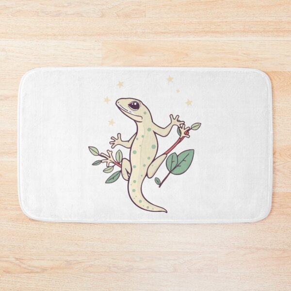 Item preview, Cute Climbing Gecko Botanical Aesthetic Artwork designed and sold by MystiColo.