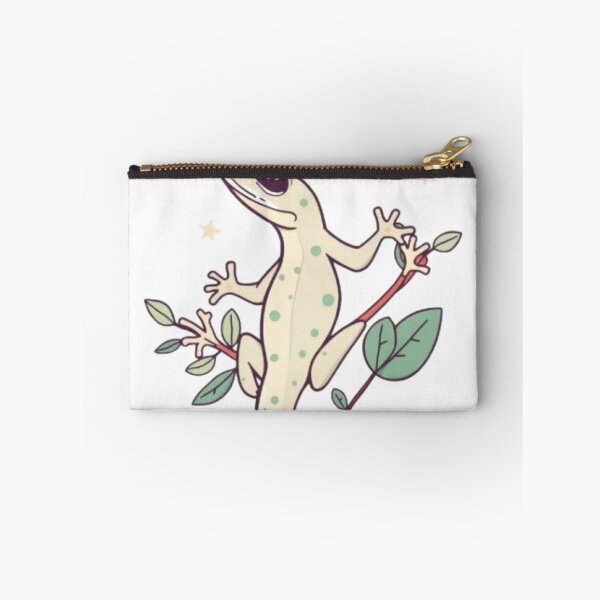 Item preview, Cute Climbing Gecko Botanical Aesthetic Artwork designed and sold by MystiColo.