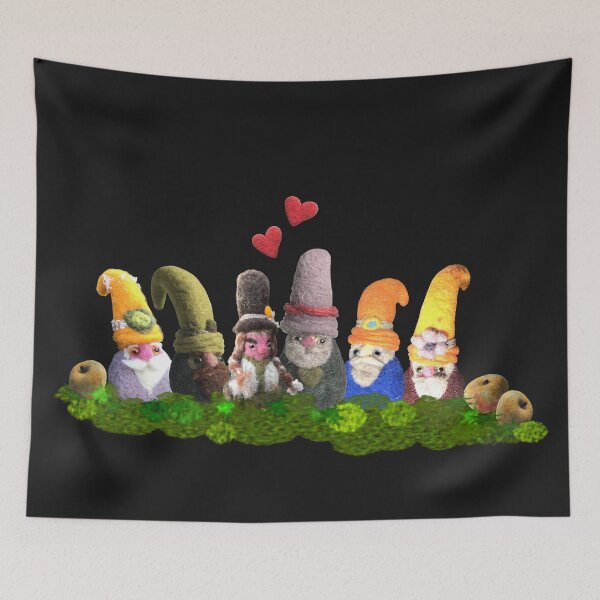 Item preview, Hand-felted gnomes with apples and moss designed and sold by creaphyl28.