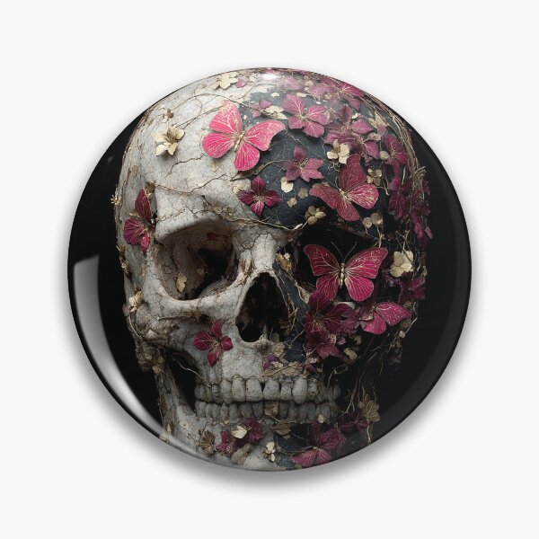 Item preview, Skull Pink Butterfy fbkg designed and sold by MetusArt.