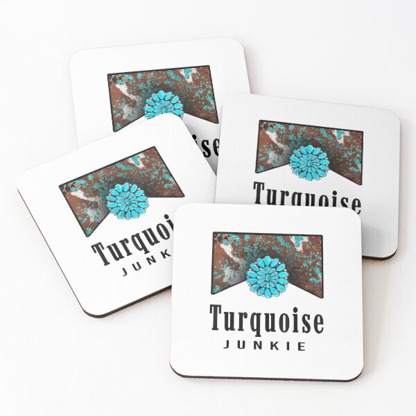 Item preview, Turquoise Junkie Western Retro Turquoise Gemstone Lovers designed and sold by MelanieIShelton.