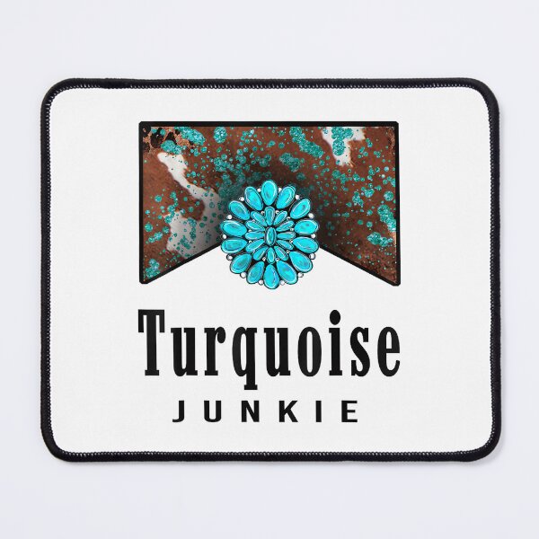 Item preview, Turquoise Junkie Western Retro Turquoise Gemstone Lovers designed and sold by MelanieIShelton.