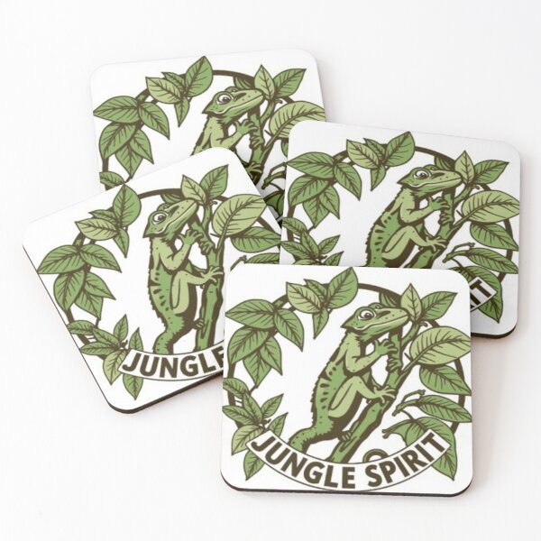 Item preview, Jungle Spirit Tropical Gecko Botanical Design designed and sold by MystiColo.