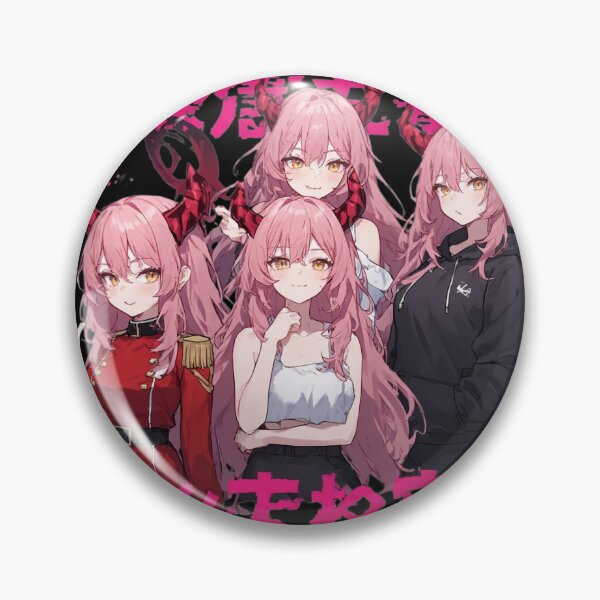 Item preview, Pink Demon Anime Girl Collage designed and sold by Radhestore.