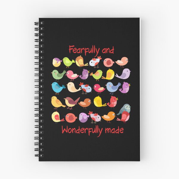 Item preview, Fearfully and Wonderfully made - Black background designed and sold by HisDesignCo.