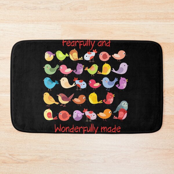 Item preview, Fearfully and Wonderfully made - Black background designed and sold by HisDesignCo.