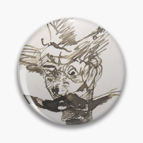 Item preview, The Clown M. Joret by Toulouse-Lautrec Vintage Expressive Cabaret Portrait Art designed and sold by artofuniverse.