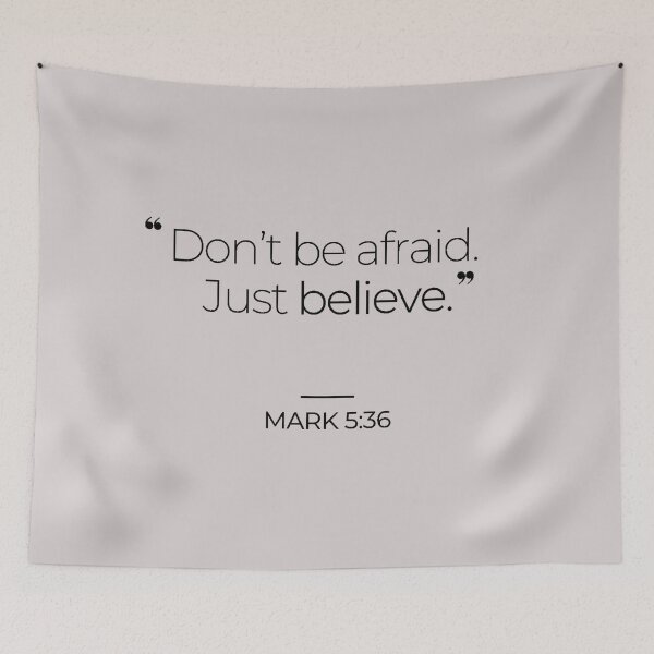 Item preview, Just believe. Mark 5:36 designed and sold by TonsPOD.