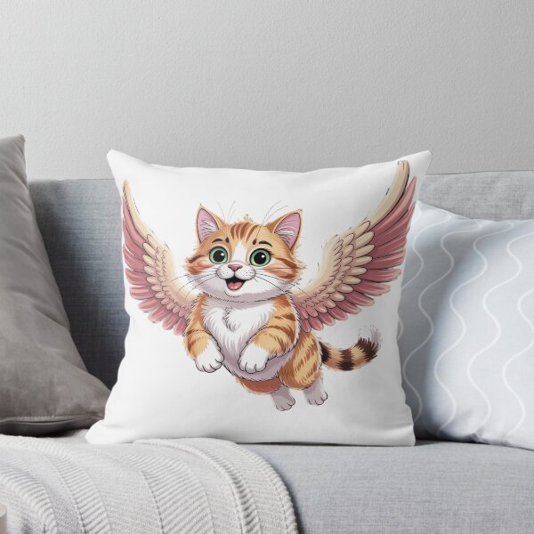 Item preview, Flying Angel Cat – Cute Fantasy Kitty Art designed and sold by start-tool.