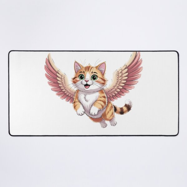 Item preview, Flying Angel Cat – Cute Fantasy Kitty Art designed and sold by start-tool.