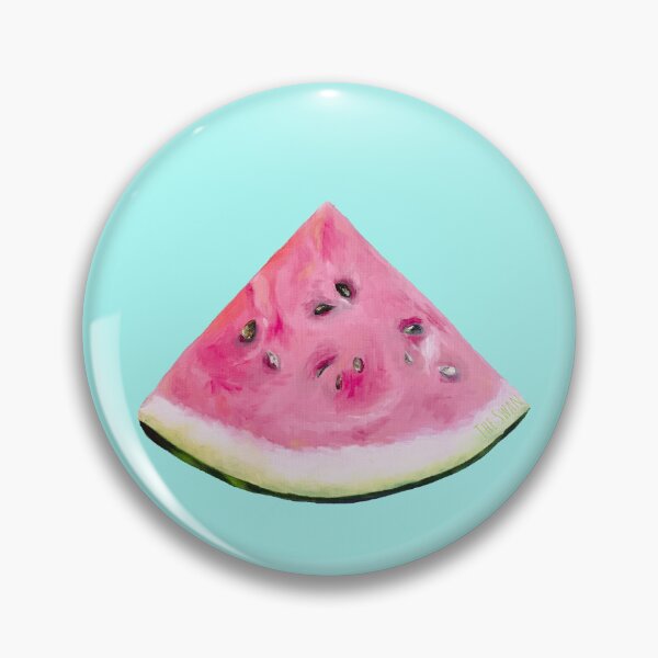 Item preview, DISCO WATERMELON POP | Turquoise Summer Oil Painting | Retro Funky Art designed and sold by BlueberrySwan.