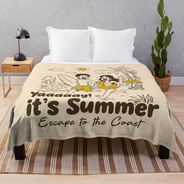 Item preview, Yaaay It’s Summer – Fun Beach Vibes Cartoon Design designed and sold by adipra.