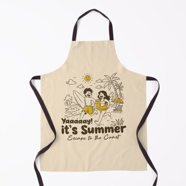 Item preview, Yaaay It’s Summer – Fun Beach Vibes Cartoon Design designed and sold by adipra.