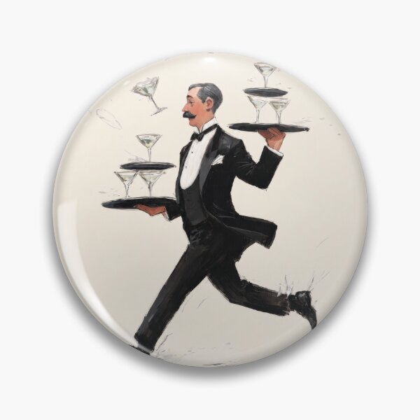 Item preview, Neutral Martini Cocktail Waiter  designed and sold by Nova~Prints.