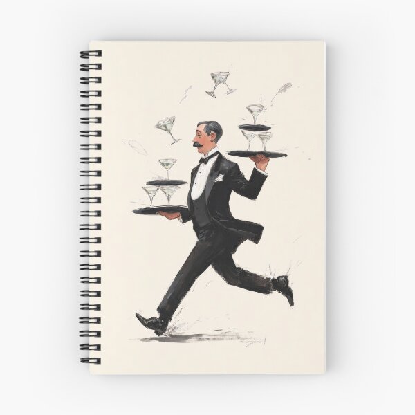 Item preview, Neutral Martini Cocktail Waiter  designed and sold by Nova~Prints.