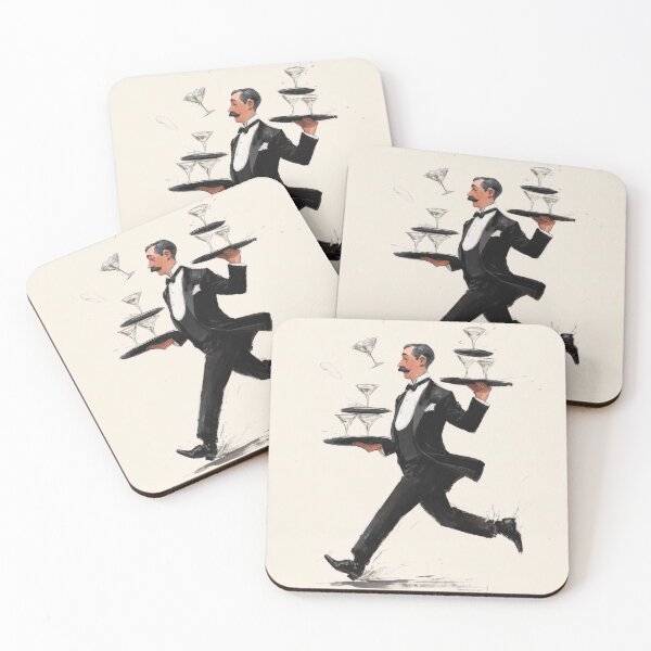 Item preview, Neutral Martini Cocktail Waiter  designed and sold by Nova~Prints.