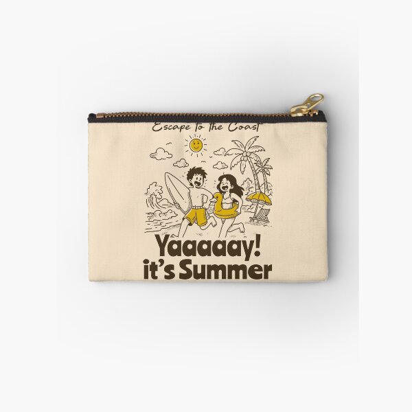 Item preview, Yaaay It’s Summer – Fun Beach Vibes Cartoon Design designed and sold by adipra.