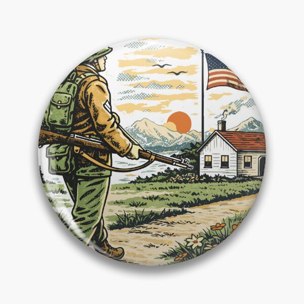 Item preview, Vintage Homefront Soldier T-Shirt designed and sold by Matinez Pink.